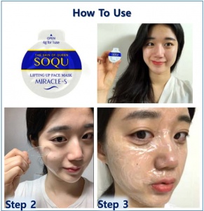 hướng dẫn sử dụng mặt nạ nâng cơ soqu miracle-s lifting up face mask