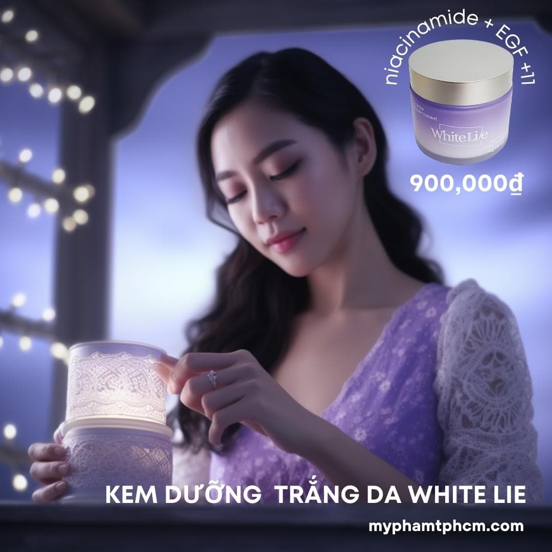 Công thức kem trộn - Kem WHITE LIE dưỡng trắng da niacinamide